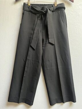 Koton Wide Leg Cropped Culottes Waist Tie Belt Size S